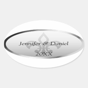 Aangepaste wijnlabels die u kunt aanpassen ovale sticker