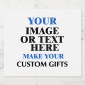 Aangepaste wijnlabels online, persoonlijke mousser sparkling wijnetiket (Enkel label)