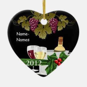 AANGEPASTE WIJNVERLIEZEN 2012 Vakantiegeld Keramisch Ornament