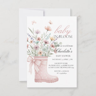 aangepaste wilde bloemen bloemige uitnodigingen sj