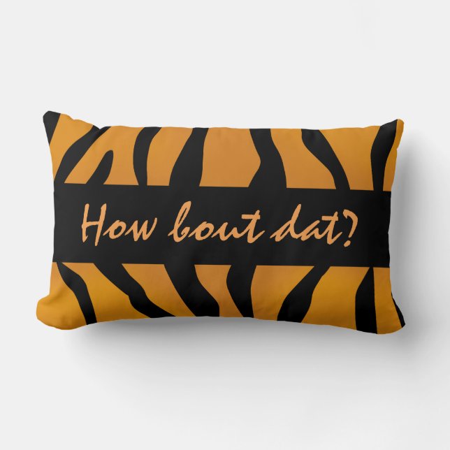 Aangepaste Wilde Ding Tiger Stripes Kussen (Voorkant)