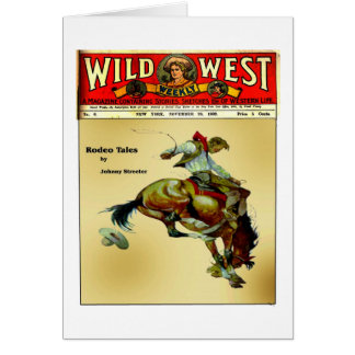 Aangepaste Wilde West Bronc Rider Cowboy Card