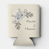 Aangepaste Wildflower Rustic Wedding Blikjeskoeler (Achterkant)