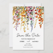 Aangepaste  Wildflower Save The Date (Voorkant)