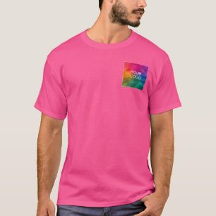 Aangepaste winderroze kleur Sjabloon Afbeelding Lo T-shirt
