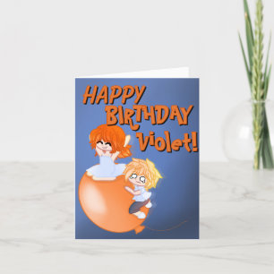 Aangepaste Wingz Cartoon Verjaardag Kaart