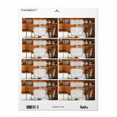 Aangepaste winkel / Bake Shop Sticker Labels (Full Sheet)