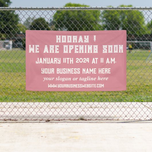 Aangepaste winkel of winkel openen spandoek (Insitu)