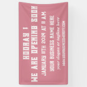 Aangepaste winkel of winkel openen spandoek (Verticaal)