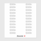 Aangepaste winkelnaam Multi Sticker (Vel)