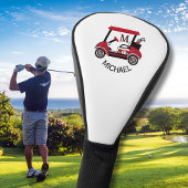 Aangepaste winkelwagentjes monogram naam golfheadcover