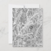Aangepaste Winter Icy Pine Tree Blank Note Card Notitiekaartje (Voorkant)