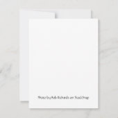 Aangepaste Winter Icy Pine Tree Blank Note Card Notitiekaartje (Achterkant)