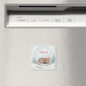 Aangepaste Winterbeer Magneet (Insitu (Vaatwasser))