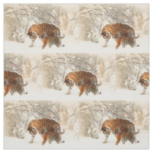 Aangepaste wintertigers stof