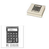 Aangepaste Wiskunde Schoolrekenmachine Stempel (Gestempeld)