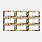 Aangepaste  wit papaverblauw korenbloemen labels (Vel)