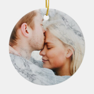 Aangepaste witte afbeelding keramisch ornament
