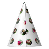 Aangepaste witte foto dot accessoire feesthoedjes (Achterkant)