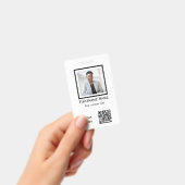 aangepaste witte foto werknemer badge ID qr code (Handheld)