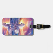 Aangepaste witte hengst Bagagelabel (Voorkant horizontaal)