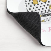 Aangepaste witte kleuterschool leraar waardering muismat (Hoek)