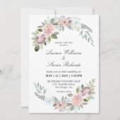 Aangepaste Witte Lichte Roze Zachte Blauwe Romanti Kaart (Voorkant)