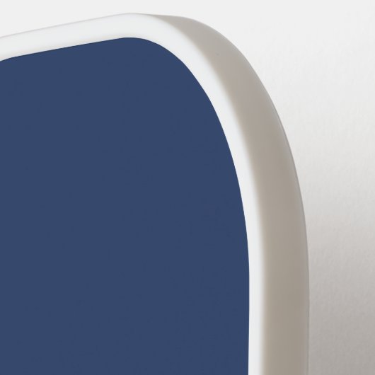 Aangepaste witte marineblauwanker monogrammen pickleball paddle (Links Detail)