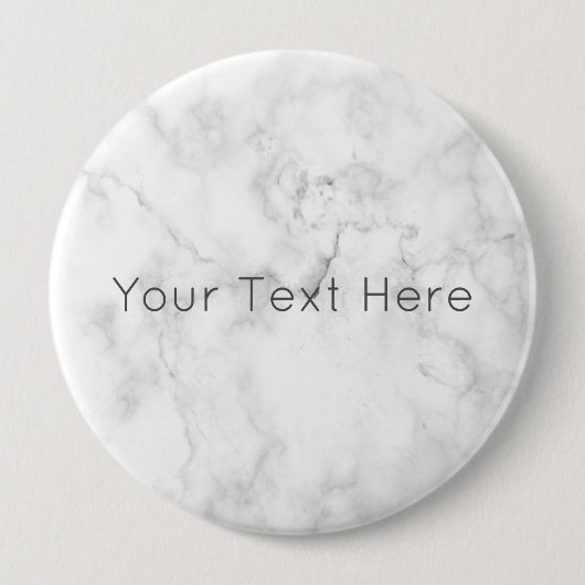 Aangepaste witte marmer Ronde badge Ronde Button 4,0 Cm (Voorkant)