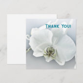 Aangepaste Witte Orchidee Bedankt Bloemen (Voorkant / Achterkant)
