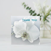 Aangepaste Witte Orchidee Bedankt Bloemen (Staand voorkant)