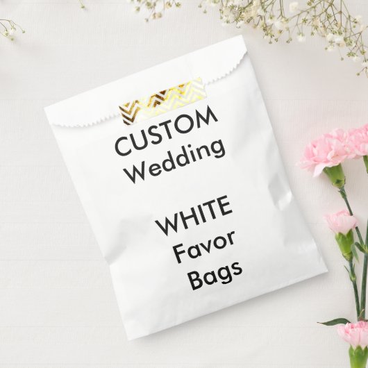 Aangepaste WITTE Papiertas Bedankzakje (Gezegeld)