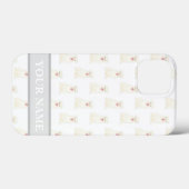 Aangepaste witte pug Dog Case-Mate iPhone Case (Achterkant (horizontaal))