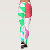 Aangepaste witte regenboogschalen, Leggings (Achterkant)