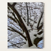 Aangepaste Witte Sneeuwtakken Boomkroon Foto - Planner (Achterkant)