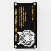 Aangepaste Witte tijger Martial Arts aanpassen Spandoek (Verticaal)
