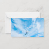 Aangepaste wolken Eenvoudige Sjabloon Naam Script  (Achterkant)