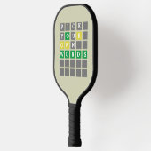 Aangepaste woorden pickleball paddle (Links)