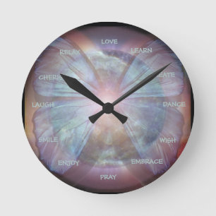 Aangepaste woorden   Prayer Clock Ronde Klok