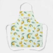 Aangepaste woorden waterverf citroenen schort (Voorkant)