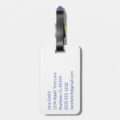 Aangepaste woordpuzzle-activering bagagelabel (Achterkant verticaal)