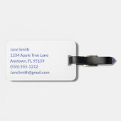 Aangepaste woordpuzzle-activering bagagelabel (Achterkant horizontaal)