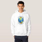 Aangepaste World Tour Aarde in Zonnebloemen Cool T Hoodie (Voorkant volledig)