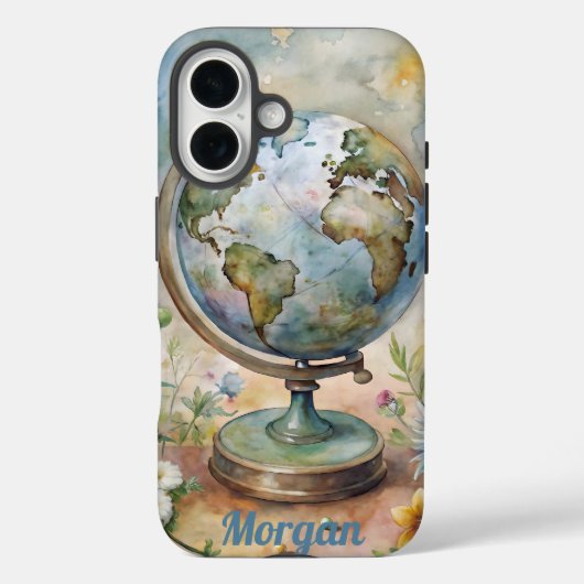 Aangepaste World Travel Art Case-Mate iPhone Case (Achterkant)