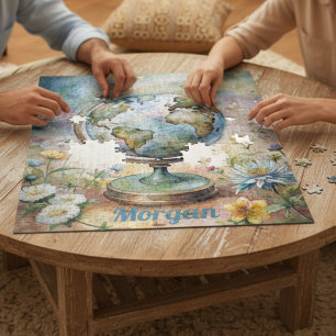 Aangepaste  World Travel Art Legpuzzel
