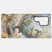 Aangepaste  World Travel Art Samsung Galaxy Hoesje (Achterkant horizontaal)