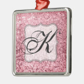 Aangepaste XMAS Ornament Roos Gold Glitter (Links)