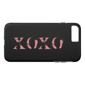 Aangepaste XOXO Black en Roos Gold Case-Mate iPhone Case (Achterkant (Horizontaal))