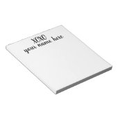 Aangepaste XOXO-stationaire laptop Notitieblok (Schuin)