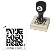 Aangepaste Y2k Business Logo Retrowave Schattige Rubberstempel (Gestempeld)